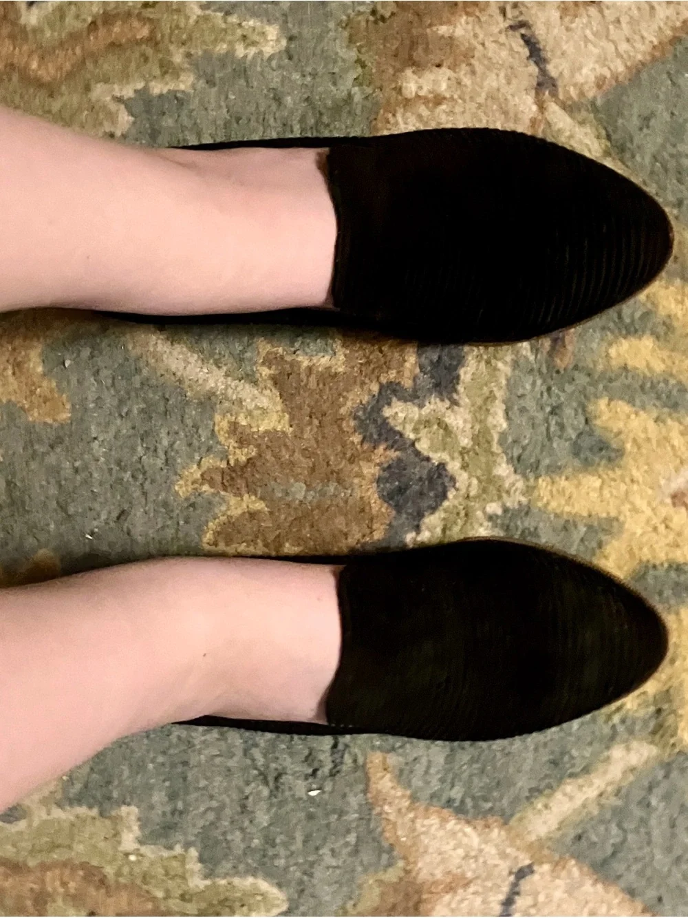Restricted Black Slip-On Velvet Loafer